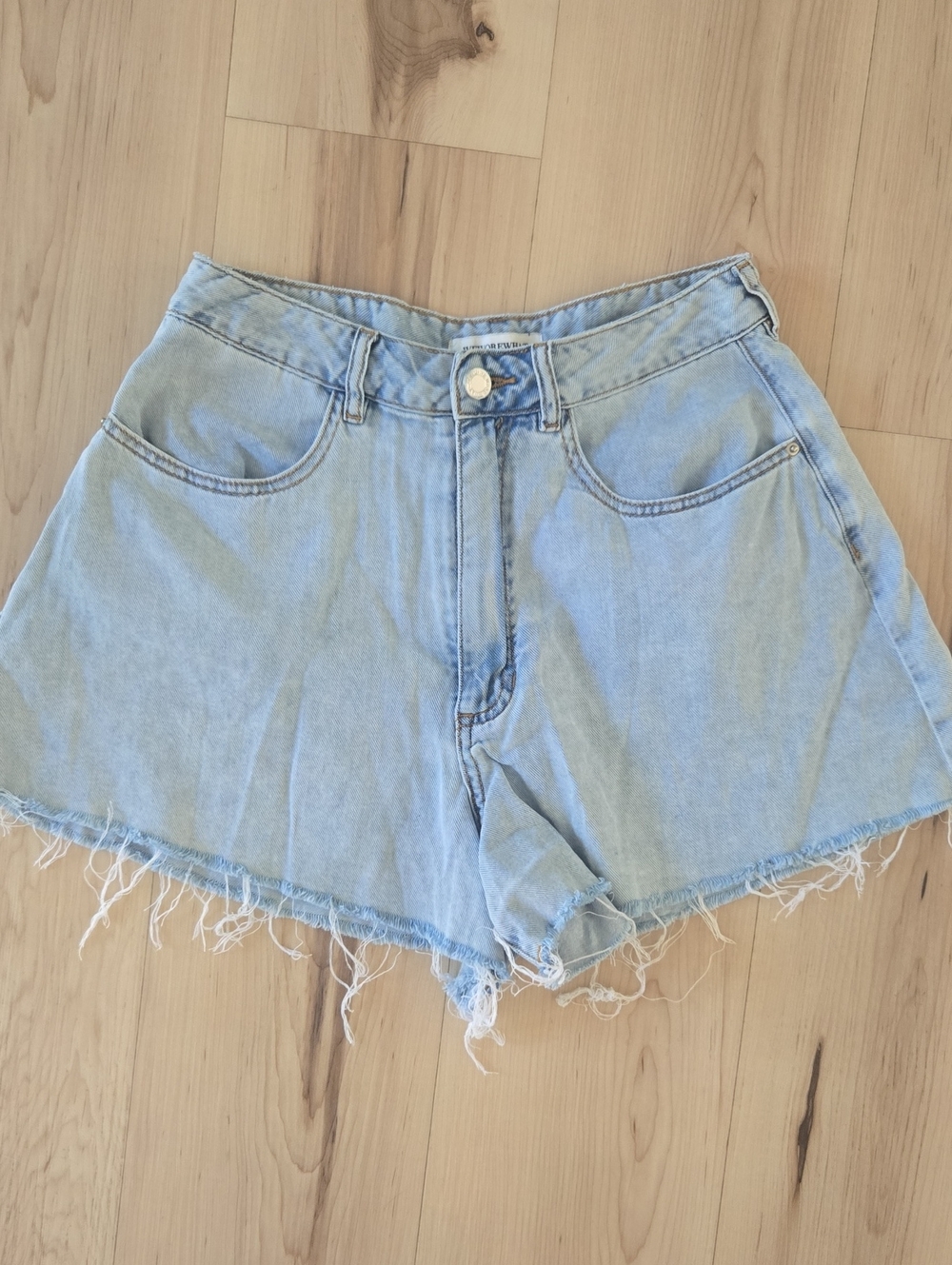WeWoreWhat Flare Bell Jean Shorts, Size 27